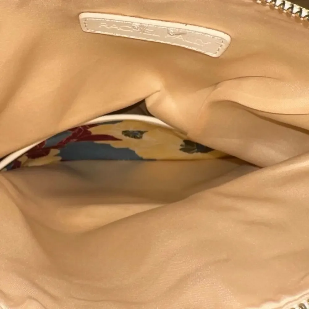 Rachel‎ Pally Floral Foldover Clutch Cream Vegan Leather NWT